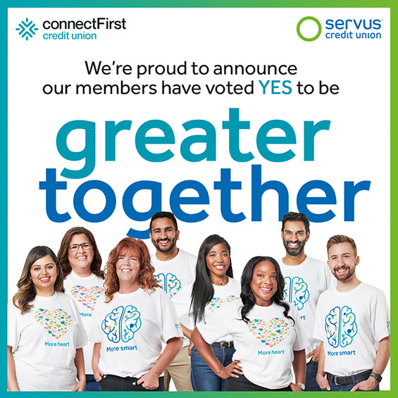 connectFirst Servus merger yes announcement