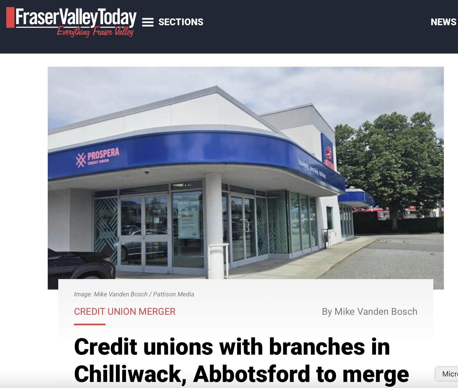 Credit unions with branches
